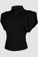 The Fashion Project - Sleeveless Top Shoulder Pads - Black