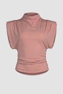 The Fashion Project - Sleeveless Top Shoulder Pads - Dusty Rose