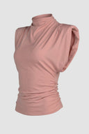 The Fashion Project - Sleeveless Top Shoulder Pads - Dusty Rose