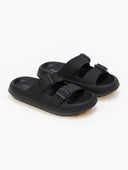 Slides ελαφριά με φάσες - Μαύρο - thefashionproject.gr - The Fashion Project