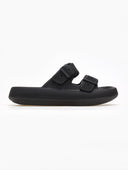 Slides ελαφριά με φάσες - Μαύρο - thefashionproject.gr - The Fashion Project