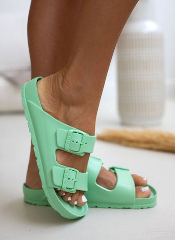 Slides με ανατομικό πάτο Plakton 760010 - Μέντα - thefashionproject.gr - Plakton
