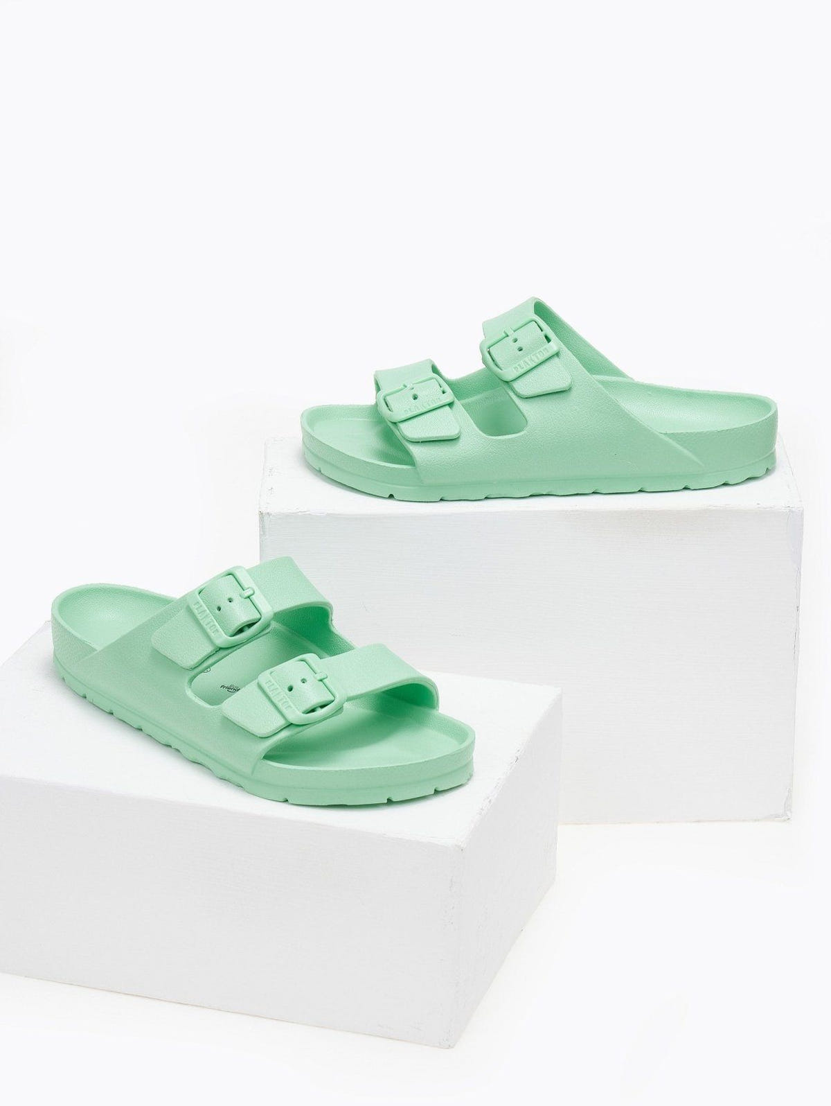 Slides με ανατομικό πάτο Plakton 760010 - Μέντα - thefashionproject.gr - Plakton