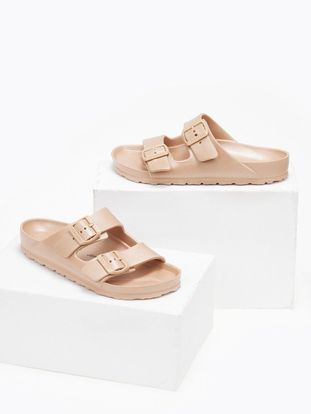Slides με ανατομικό πάτο Plakton 760010 - Σομόν - thefashionproject.gr - Plakton