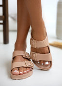 Slides με ανατομικό πάτο Plakton 760010 - Σομόν - thefashionproject.gr - Plakton
