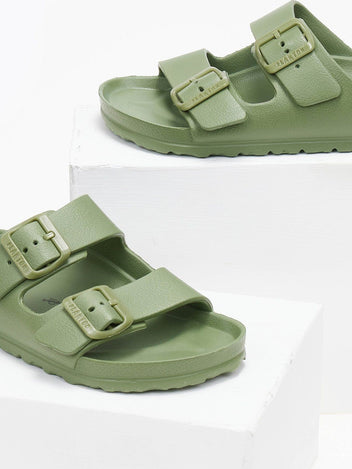 Slides με ανατομικό πάτο Plakton 760010 - Χακί - thefashionproject.gr - Plakton