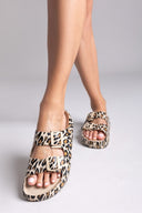 Slides με ανατομικό πάτο Xti 142550 - Leopard - thefashionproject.gr - Xti Footwear
