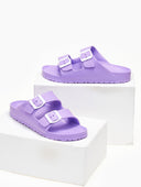 Slides με ανατομικό σχήμα στον πάτο ATENEO - Λιλά - thefashionproject.gr - ATENEO