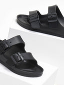 Slides με ανατομικό σχήμα στον πάτο - Μαύρο - thefashionproject.gr - The Fashion Project