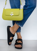 Slides με ανατομικό σχήμα στον πάτο - Μαύρο - thefashionproject.gr - The Fashion Project