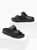 Slides με ανατομικό σχήμα στον πάτο - Μαύρο - thefashionproject.gr - The Fashion Project