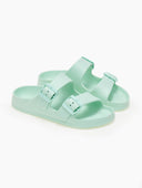 Slides με ανατομικό σχήμα στον πάτο - Μέντα - thefashionproject.gr - The Fashion Project