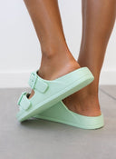 Slides με ανατομικό σχήμα στον πάτο - Μέντα - thefashionproject.gr - The Fashion Project