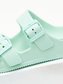 Slides με ανατομικό σχήμα στον πάτο - Μέντα - thefashionproject.gr - The Fashion Project