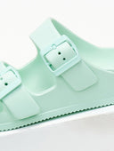 Slides με ανατομικό σχήμα στον πάτο - Μέντα - thefashionproject.gr - The Fashion Project