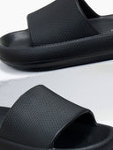 Slides με φαρδιά φάσα - Μαύρο - thefashionproject.gr - The Fashion Project