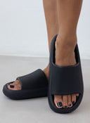 Slides με φαρδιά φάσα - Μαύρο - thefashionproject.gr - The Fashion Project
