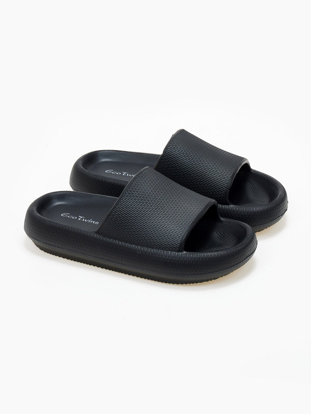 Slides με φαρδιά φάσα - Μαύρο - thefashionproject.gr - The Fashion Project