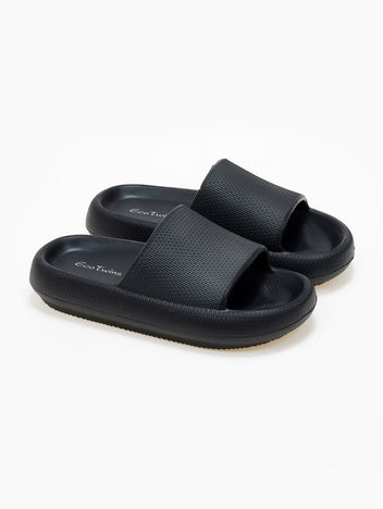 Slides με φαρδιά φάσα - Μαύρο - thefashionproject.gr - The Fashion Project