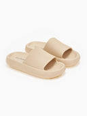 Slides με φαρδιά φάσα - Μπεζ - thefashionproject.gr - The Fashion Project