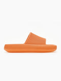 Slides με φαρδιά φάσα - Πορτοκαλί - thefashionproject.gr - The Fashion Project