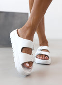 Slides με φάσες - Λευκό - thefashionproject.gr - Jelly Vitamin