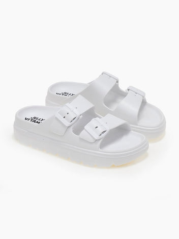 Slides με φάσες - Λευκό - thefashionproject.gr - Jelly Vitamin
