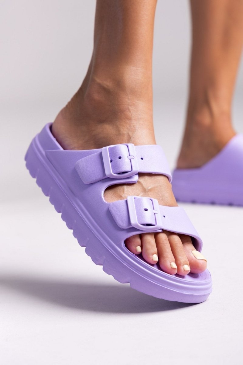 Slides με φάσες - Λιλά - thefashionproject.gr - Jelly Vitamin