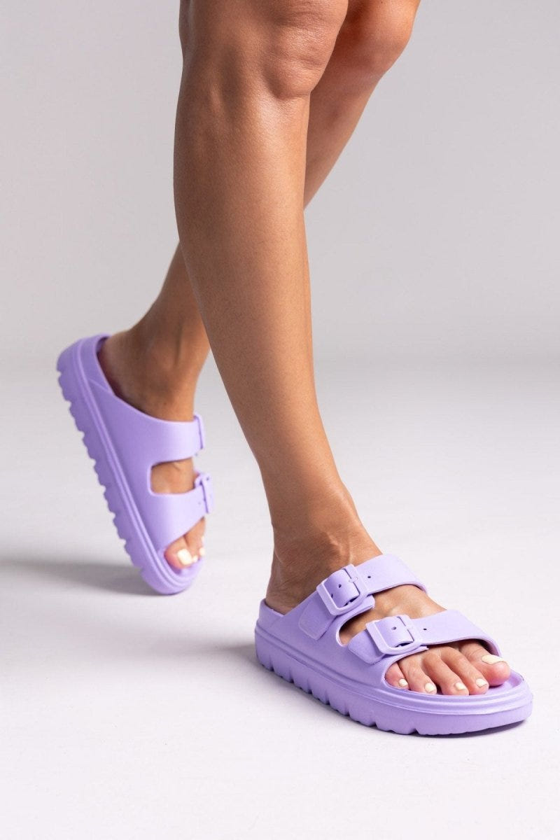 Slides με φάσες - Λιλά - thefashionproject.gr - Jelly Vitamin