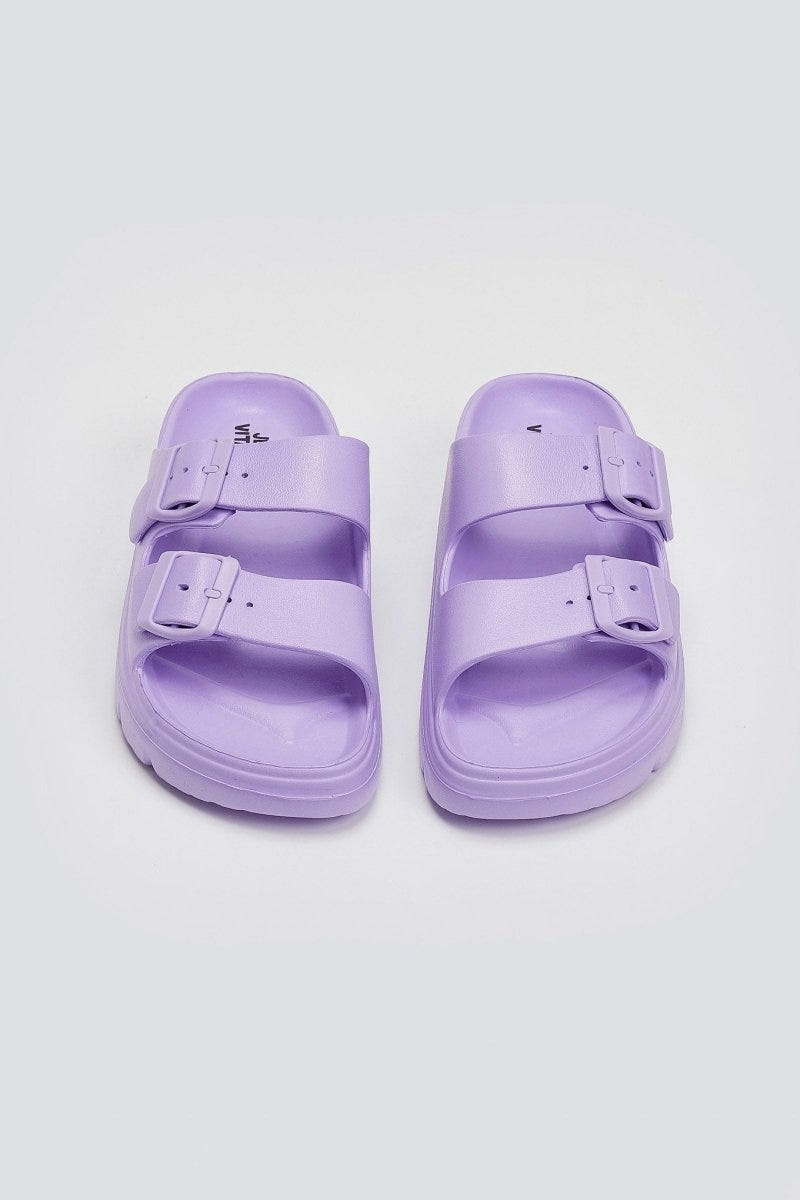 Slides με φάσες - Λιλά - thefashionproject.gr - Jelly Vitamin