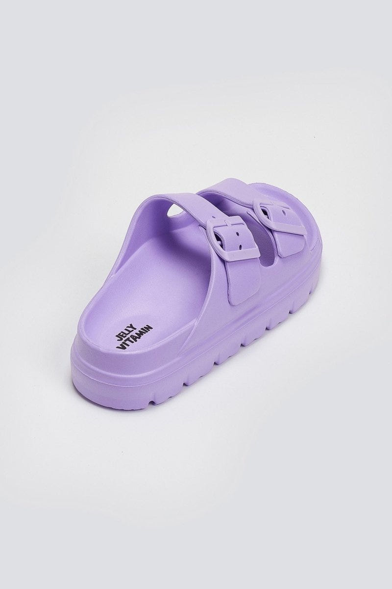 Slides με φάσες - Λιλά - thefashionproject.gr - Jelly Vitamin
