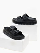 Slides με φάσες - Μαύρο - thefashionproject.gr - Jelly Vitamin