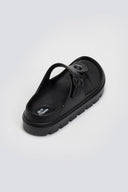Slides με φιόγκο και μεταλλικό charm - Μαύρο - thefashionproject.gr - The Fashion Project