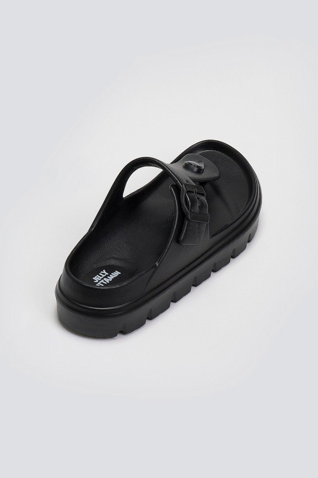 Slides με φιόγκο και μεταλλικό charm - Μαύρο - thefashionproject.gr - The Fashion Project