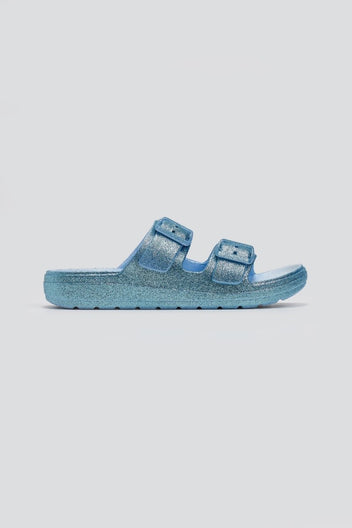 Slides με glitter ERYNN - Γαλάζιο - thefashionproject.gr - ERYNN