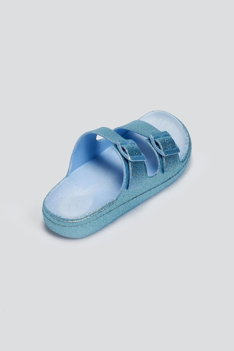 Slides με glitter ERYNN - Γαλάζιο - thefashionproject.gr - ERYNN