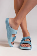 Slides με glitter ERYNN - Γαλάζιο - thefashionproject.gr - ERYNN