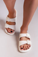Slides με glitter ERYNN - Λευκό - thefashionproject.gr - ERYNN