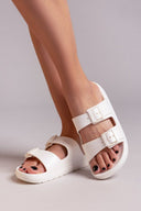 Slides με glitter ERYNN - Λευκό - thefashionproject.gr - ERYNN