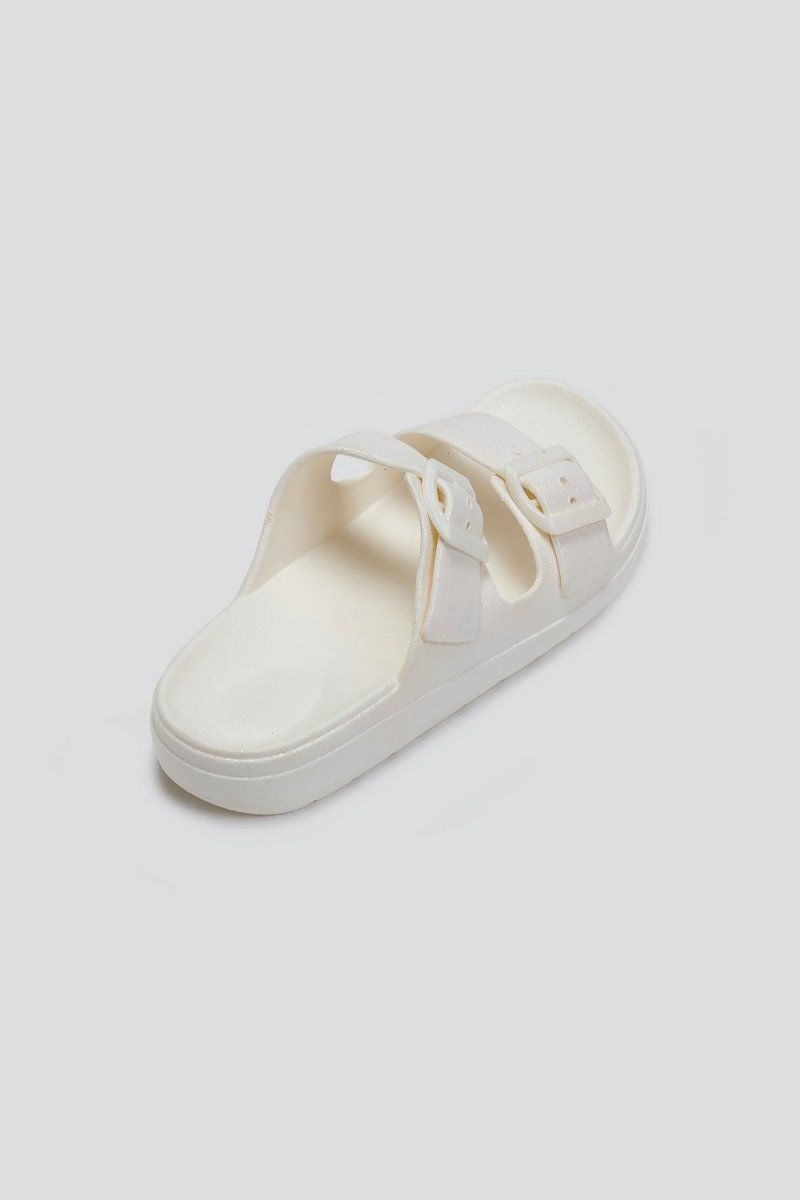 Slides με glitter ERYNN - Λευκό - thefashionproject.gr - ERYNN