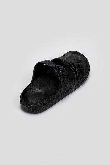 Slides με glitter ERYNN - Μαύρο - thefashionproject.gr - ERYNN