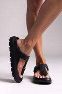 Slides με τοκά - Μαύρο - thefashionproject.gr - Jelly Vitamin