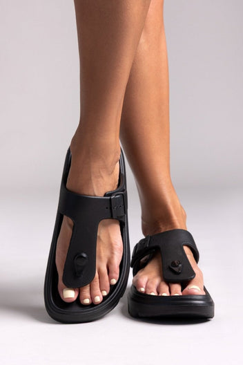 Slides με τοκά - Μαύρο - thefashionproject.gr - Jelly Vitamin