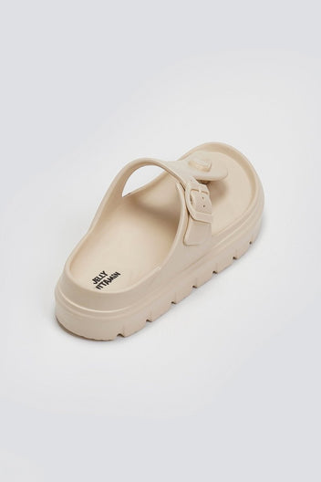 Slides με τοκά - Μπεζ - thefashionproject.gr - Jelly Vitamin