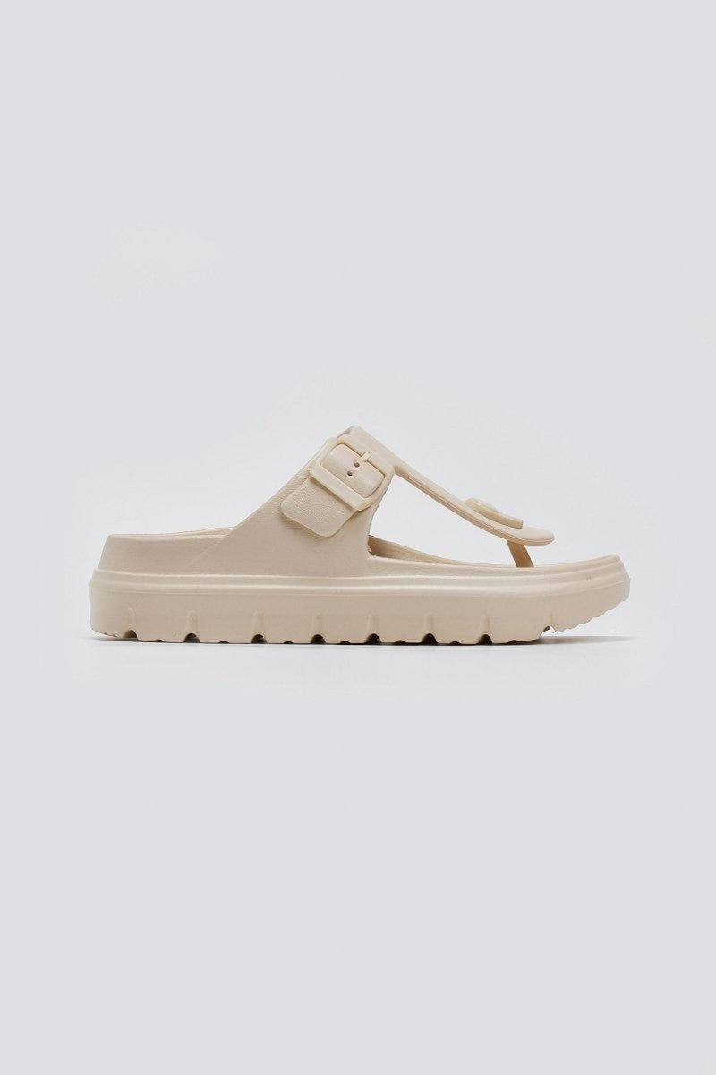 Slides με τοκά - Μπεζ - thefashionproject.gr - Jelly Vitamin