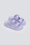 Slides με τοκάδες στο ίδιο χρώμα - Λιλά - thefashionproject.gr - Hellobland