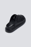 Slides με τοκάδες στο ίδιο χρώμα - Μαύρο - thefashionproject.gr - Hellobland