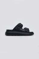 Slides με τοκάδες στο ίδιο χρώμα - Μαύρο - thefashionproject.gr - Hellobland