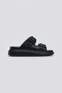 Slides με τοκάδες στο ίδιο χρώμα - Μαύρο - thefashionproject.gr - Hellobland