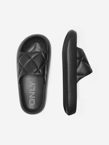 Slides ONLY 15288145 - Μαύρο - thefashionproject.gr - ONLY